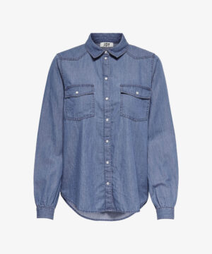 Denim Jean Top Jacket Sleeve Crop Women