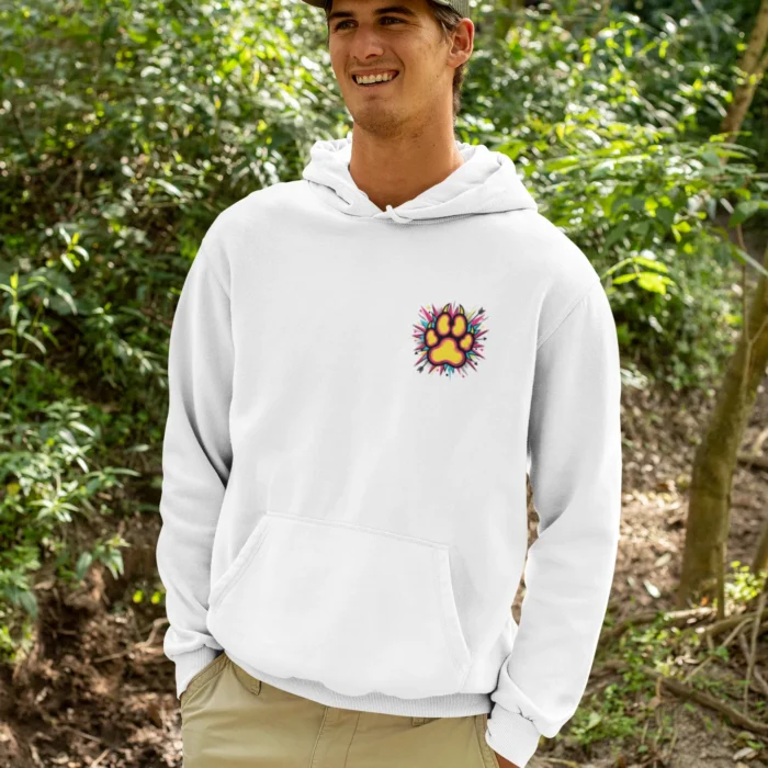 mockup-of-a-happy-man-wearing-a-hoodie-in-the-woods-32227