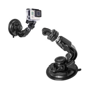 ZYVIA Large Size 9CM Adjustable Camera Mount Car Suction Cup Bracket for GoPro Hero 10 9 8 7/6/5/4/3/3+/2/1